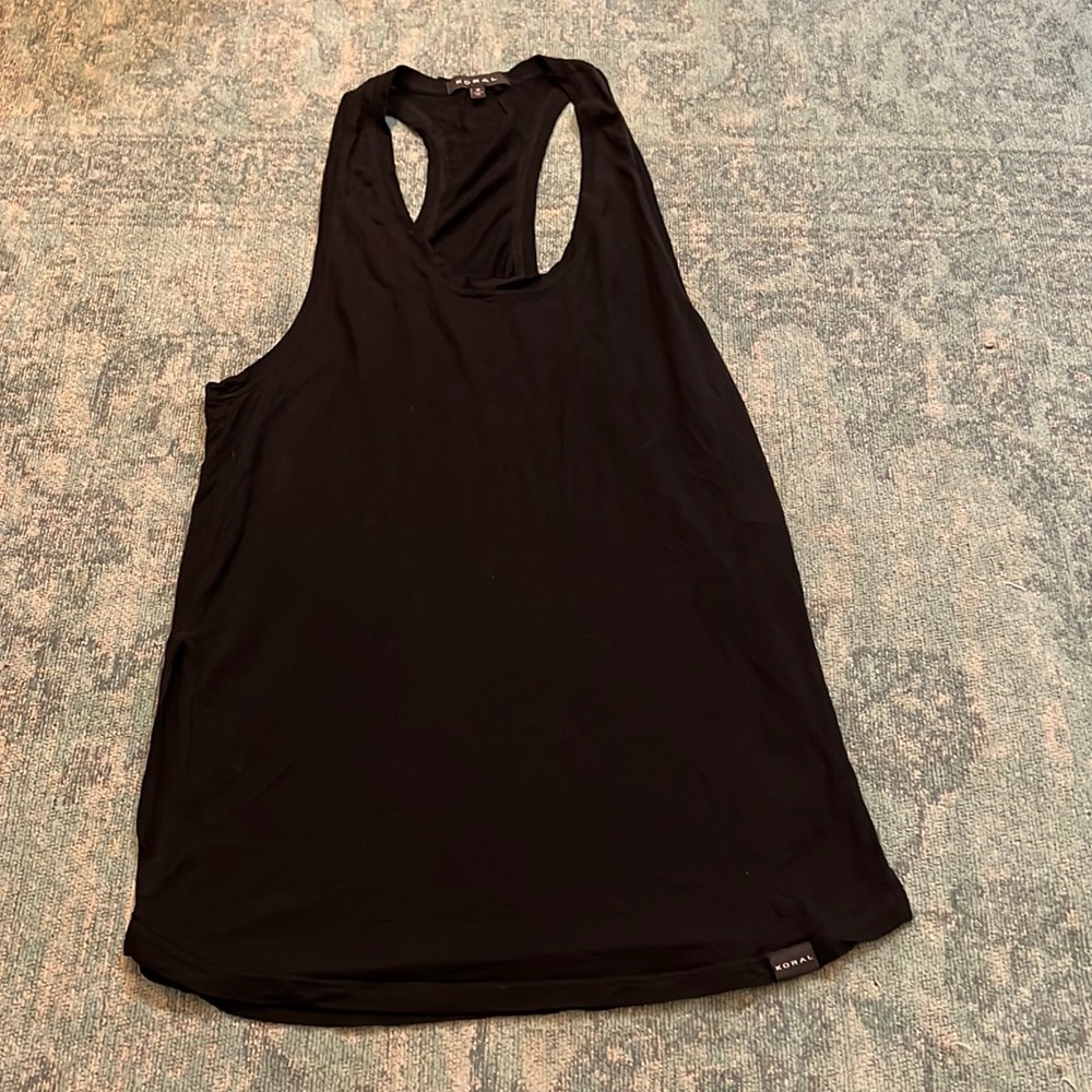 Black Koral racer back tank
